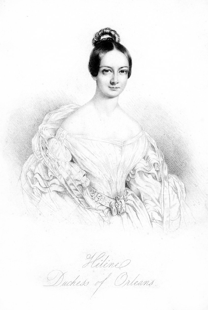 Hélène of Mecklenburg-Schwerin, Orléansin herttuatar 1814-1858, 1800-luku tekijältä Unbekannt