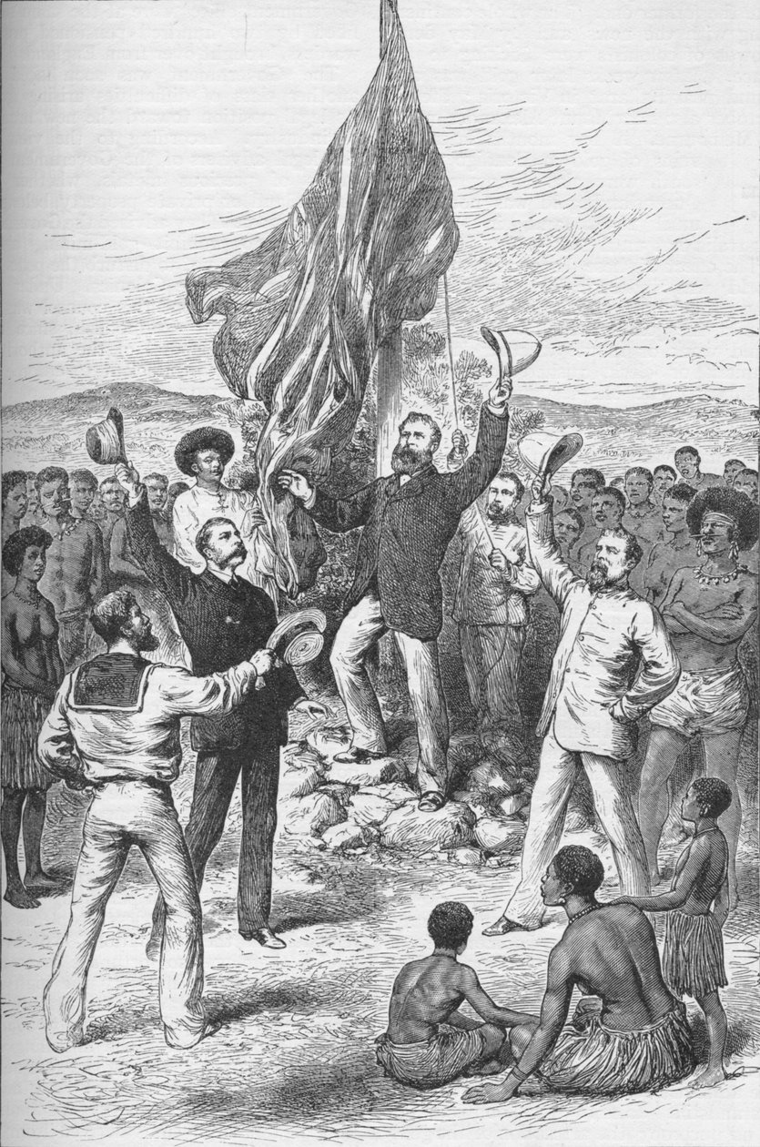 Britannian lipun nosto Uudessa-Guineassa, 1883 1908 tekijältä Unbekannt