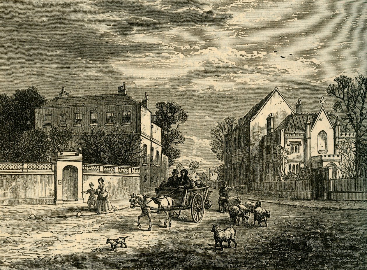 Holcrofts and the Priory, Fulham, c1878. tekijältä Unbekannt