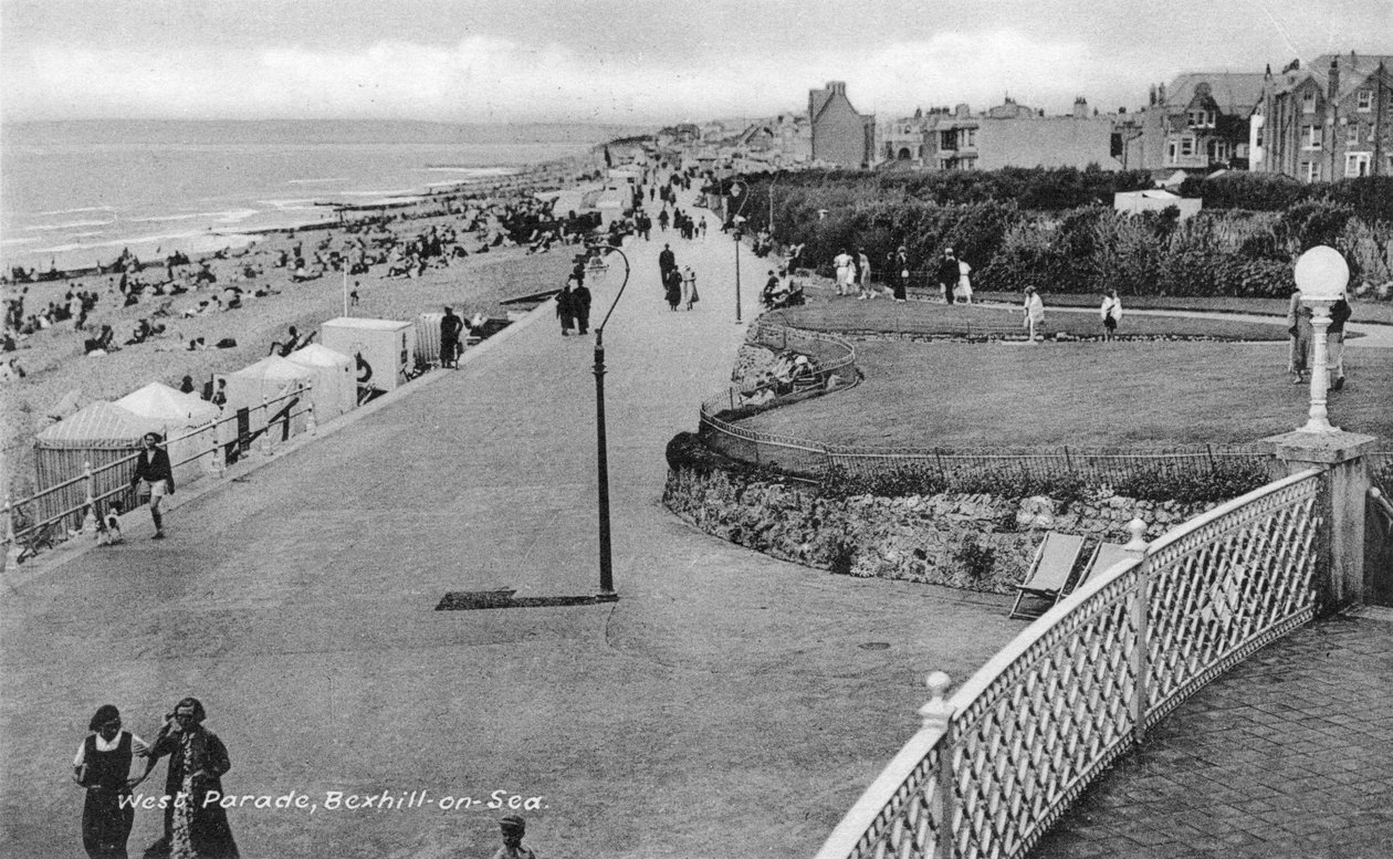 Lomailijat West Paradessa, Bexhill-on-Sea, East Sussex, 1900-1920-luku tekijältä Unbekannt