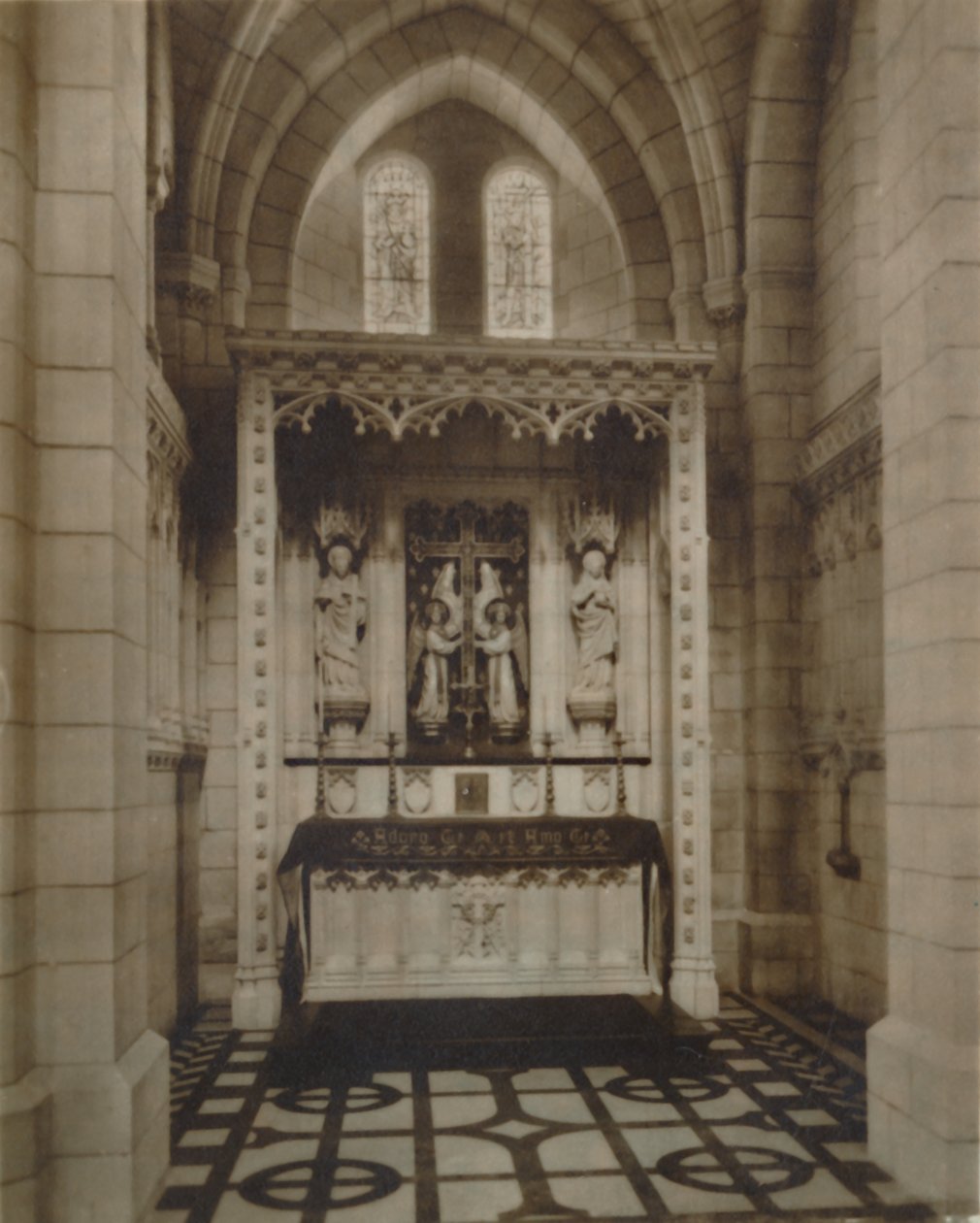 Pyhän Ristin kappeli, Buckfast Abbey, 1800-luvun loppu - 1900-luvun alku tekijältä Unbekannt