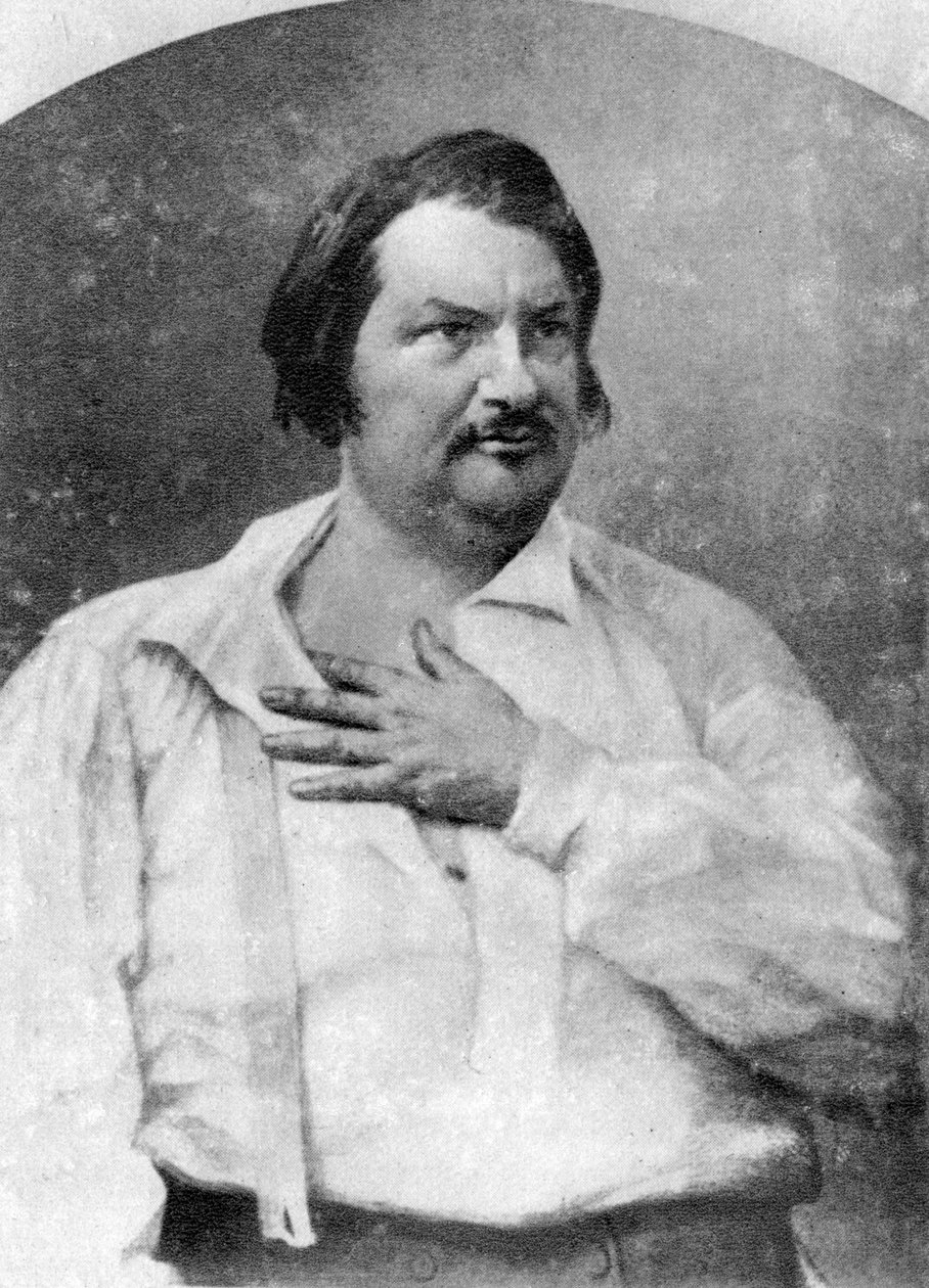 Honore de Balzac, ranskalainen kirjailija, 1845-1890 tekijältä Unbekannt