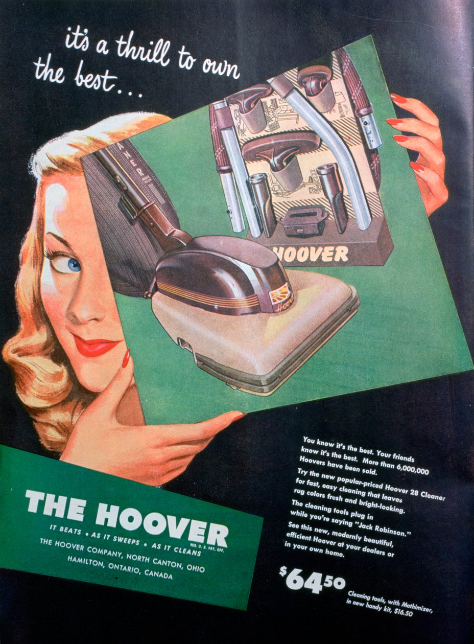 Hooverin mainos, 1946 tekijältä Unbekannt