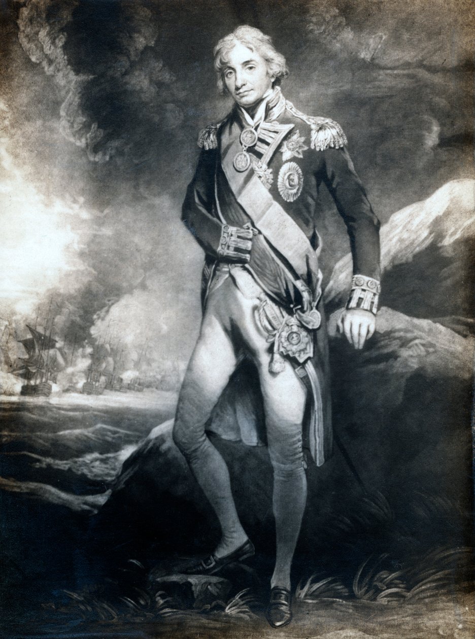 Horatio Nelson, 1. varakreivi Nelson, englantilainen laivaston komentaja, 1800-luku tekijältä Unbekannt