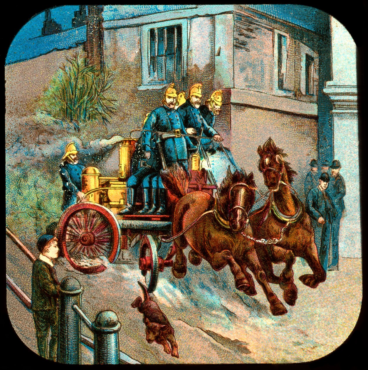 Hevosvetoinen paloauto, 1800-luku tekijältä Unbekannt