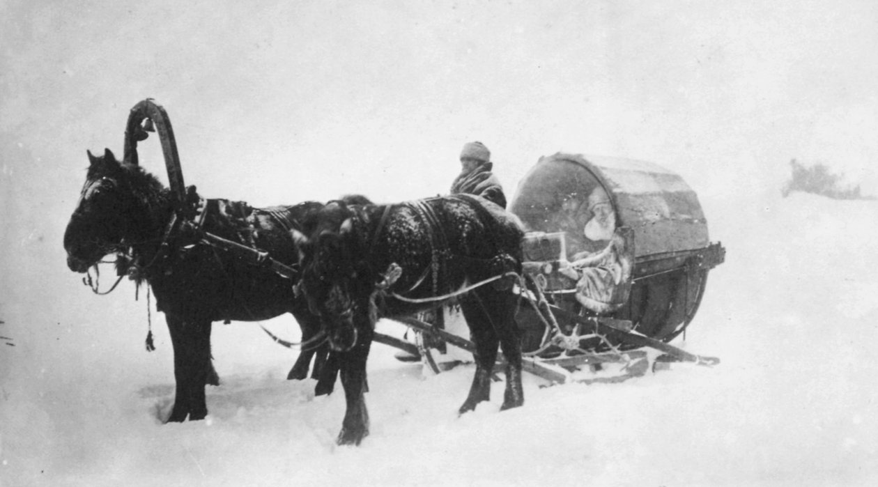 Hevosrekikibitka, Siperia, Venäjä, 1890-luku tekijältä Unbekannt