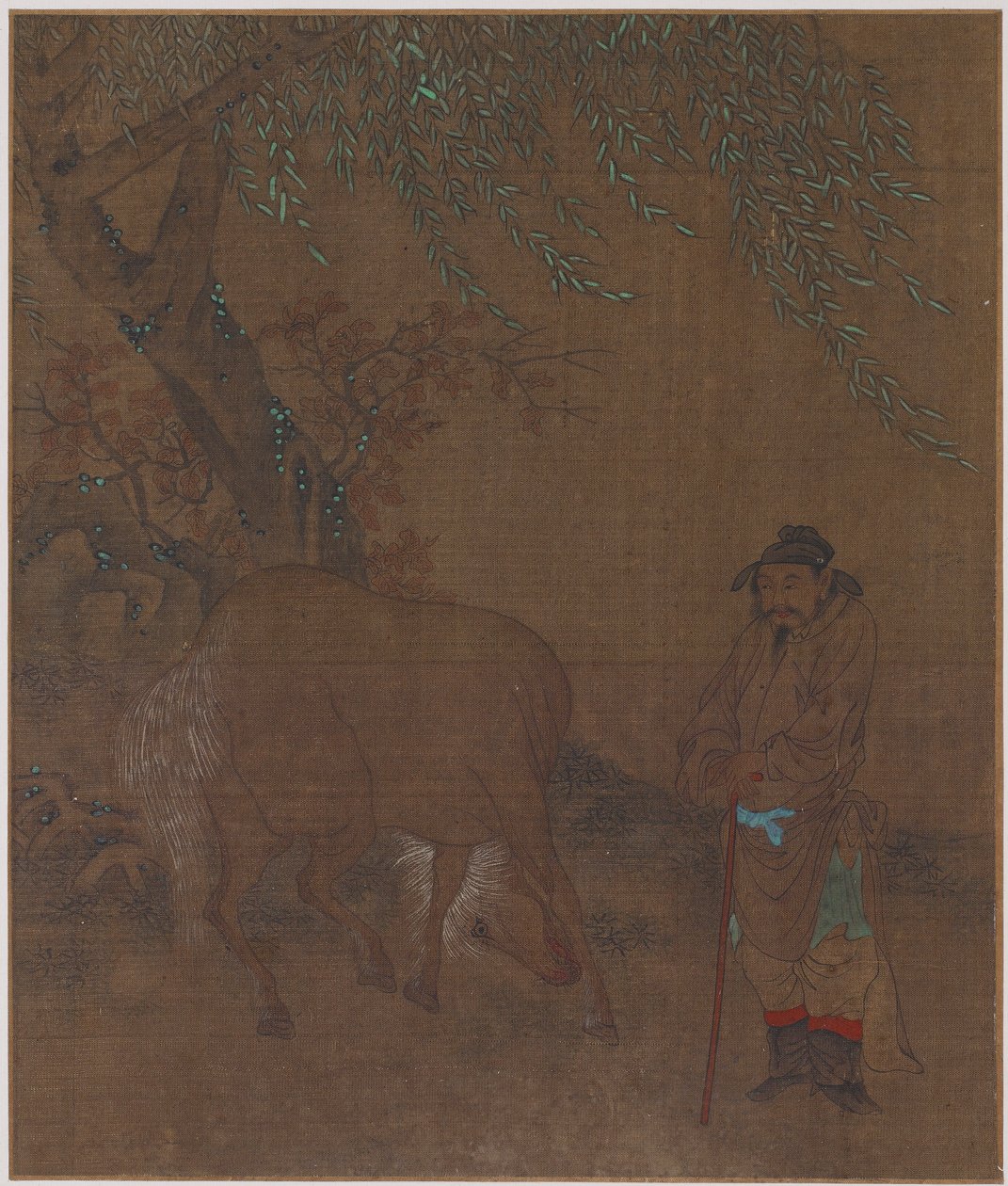 Hevonen ja sulhanen Willow-dynastian, mahdollisesti Ming-dynastian alaisuudessa, 1368-1644. tekijältä Unbekannt