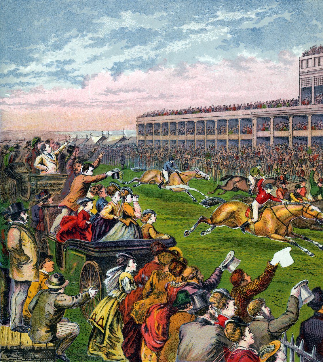 Hevoskilpailut, 1800-luku tekijältä Unbekannt