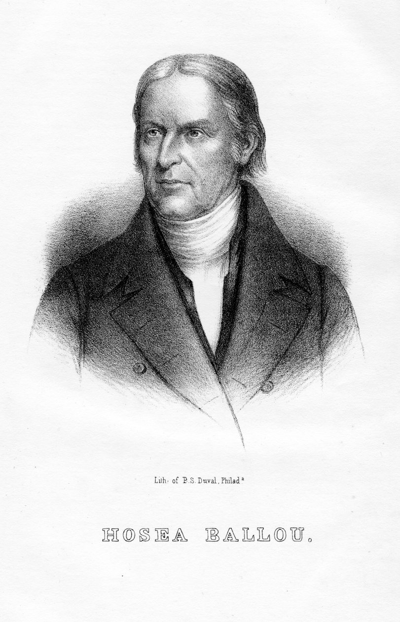 Hosea Ballou, yhdysvaltalainen universalistinen pappi ja teologinen kirjailija, 1854 tekijältä Unbekannt