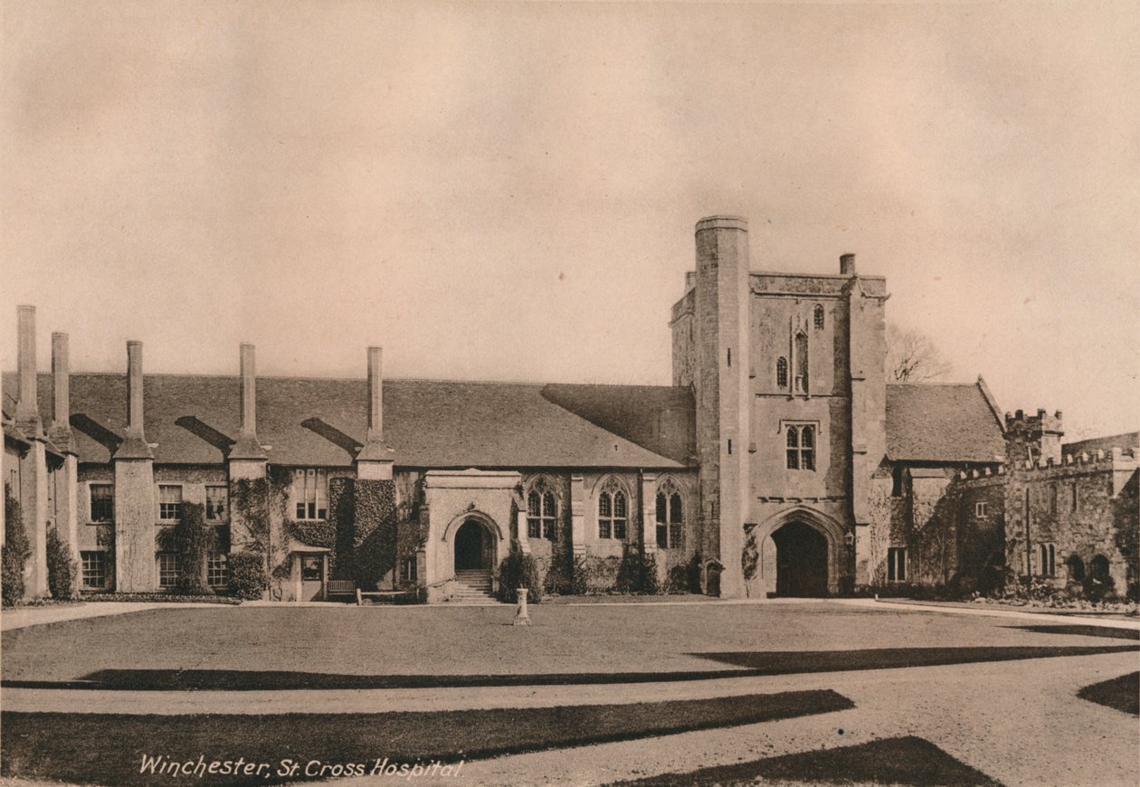 St Crossin sairaala, Winchester, Hampshire, 1900-luvun alku tekijältä Unbekannt
