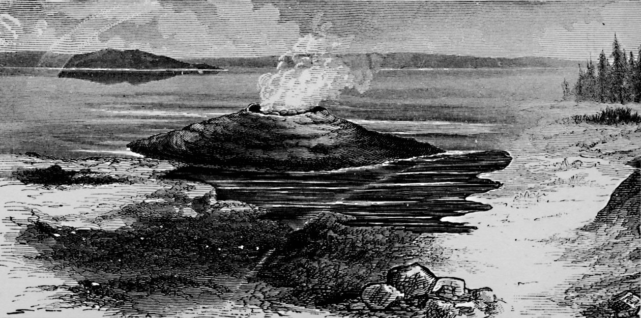Hot Spring Cone, 1872, 1883 tekijältä Unbekannt