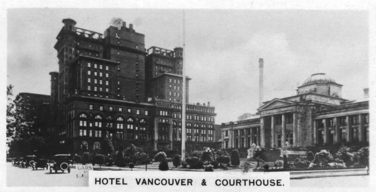 Hotel Vancouver ja oikeustalo, Kanada, 1920-luku tekijältä Unbekannt