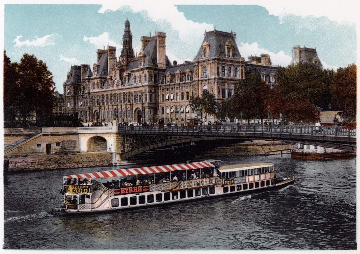 Hotel de Ville, Pariisi, c1900 tekijältä Unbekannt