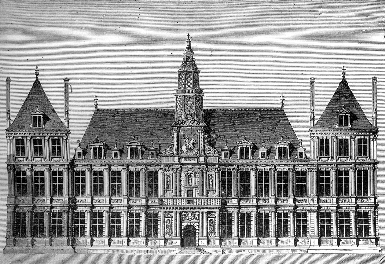Kaupungintalo, Reims, Ranska, 1882-1884 tekijältä Unbekannt