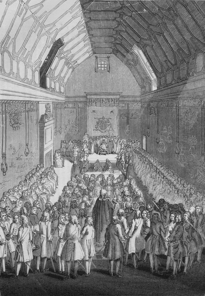 House of Lords George II:n aikana, 1845 tekijältä Unbekannt