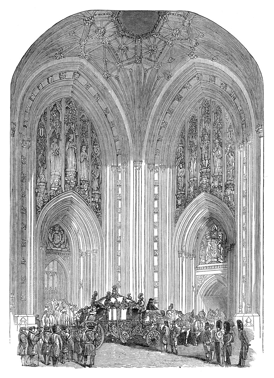 Parlamenttitalo, Grand Entrance, Westminster, Lontoo, 1800-luvun loppu tekijältä Unbekannt