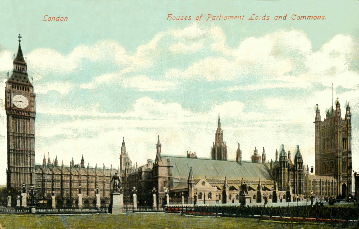 Houses of Parliament Lords and Commons, 1800-luvun loppu - 1900-luvun alku. tekijältä Unbekannt