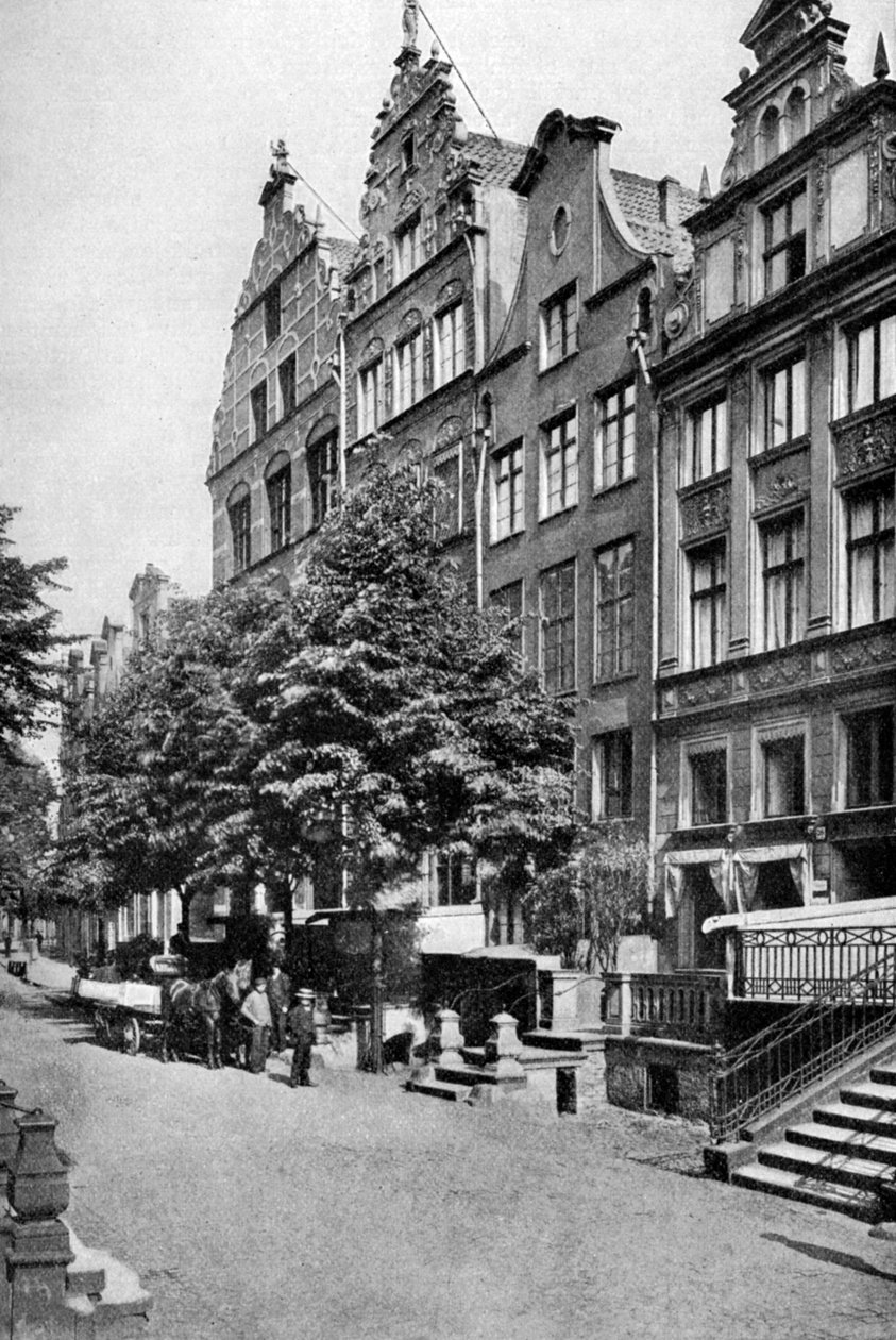 Talot Brodbankengassen varrella, Danzig, 1922 tekijältä Unbekannt