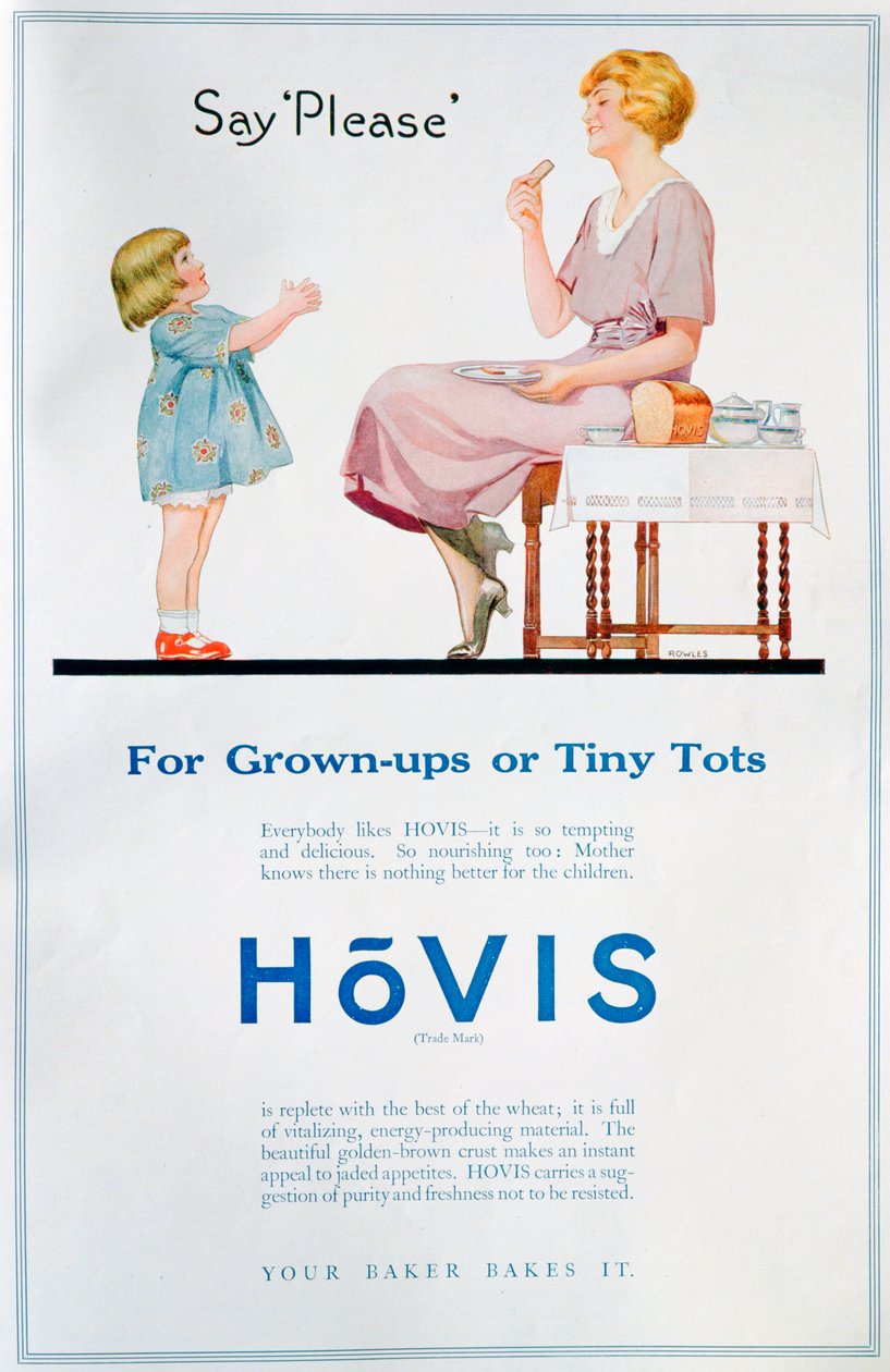Hovis-leipäilmoitus, 1921 tekijältä Unbekannt