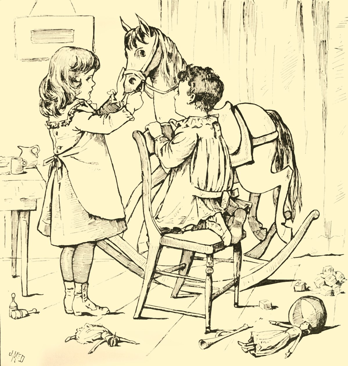 Kuinka keinuhevonen söi kakun, 1881. tekijältä Unbekannt