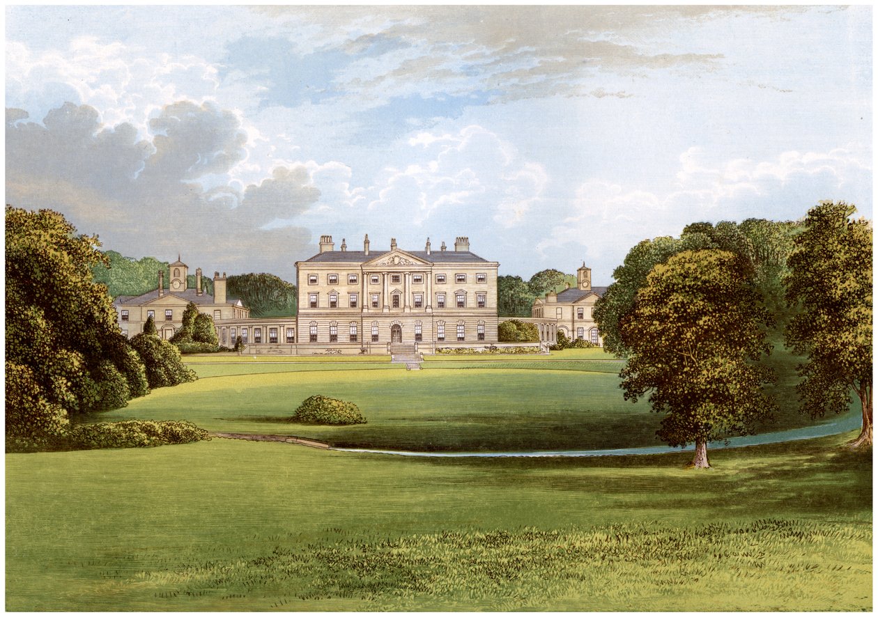 Howick Hall, Northumberland, Earl Greyn koti, vuodelta 1880 tekijältä Unbekannt