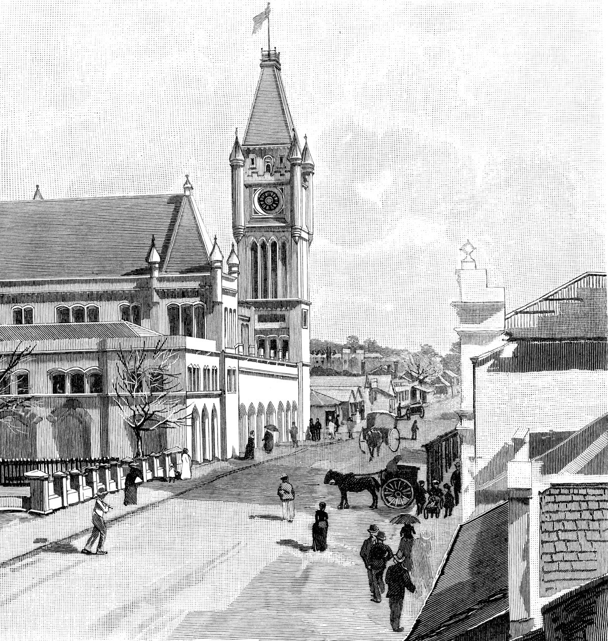 Howick Street, Perth, Australia, 1886 tekijältä Unbekannt