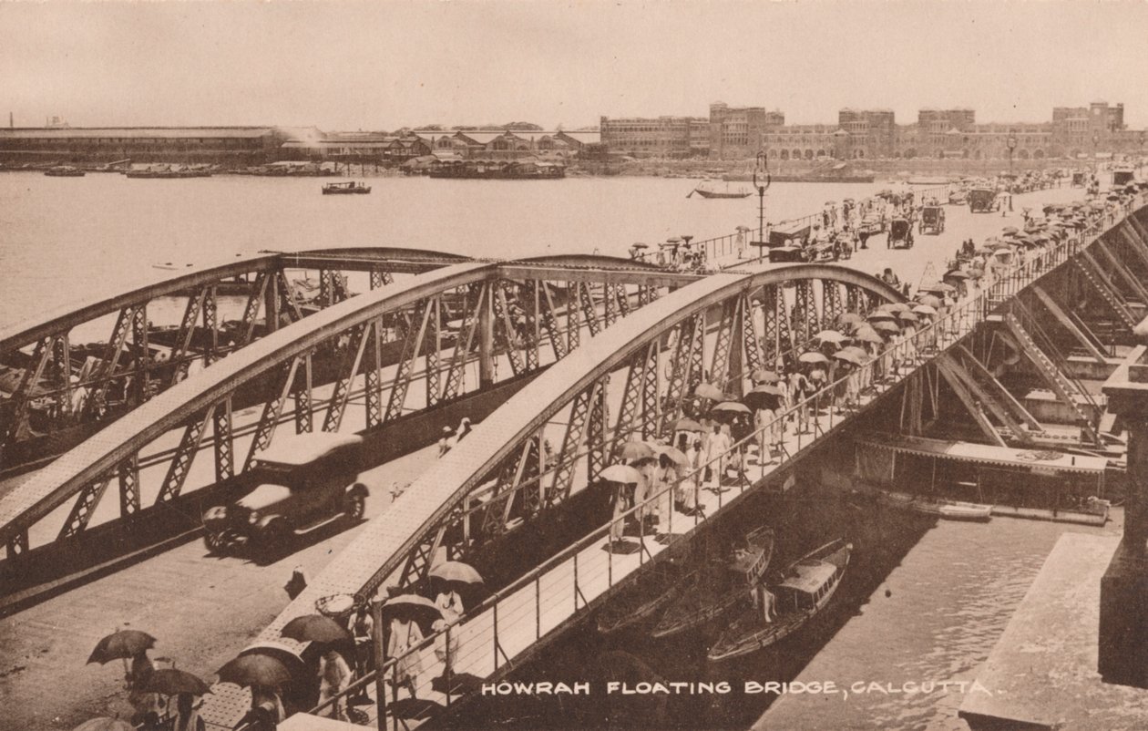 Howrahin kelluva silta, Kalkutta, 1905 tekijältä Unbekannt
