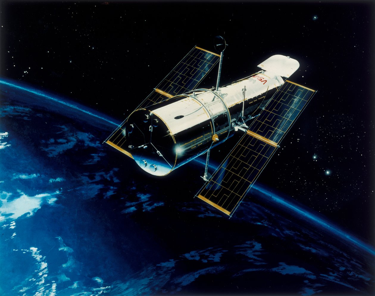 Hubble-avaruusteleskooppi kiertoradalla, 1980-luku tekijältä Unbekannt