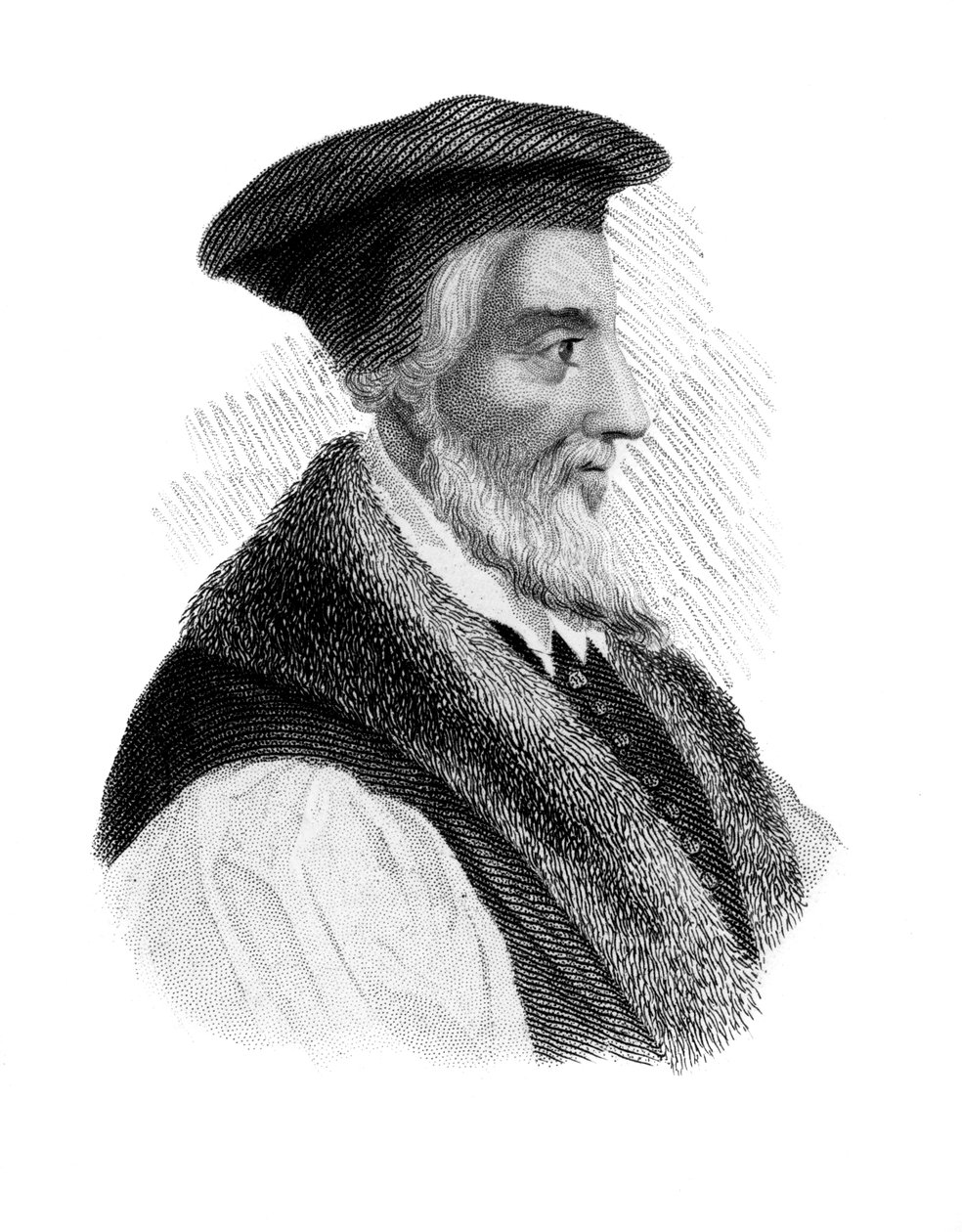 Hugh Latimer, protestanttinen marttyyri, 1850 tekijältä Unbekannt