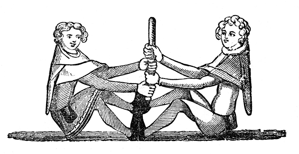 Human Quintain -kilpailu, 1833 tekijältä Unbekannt