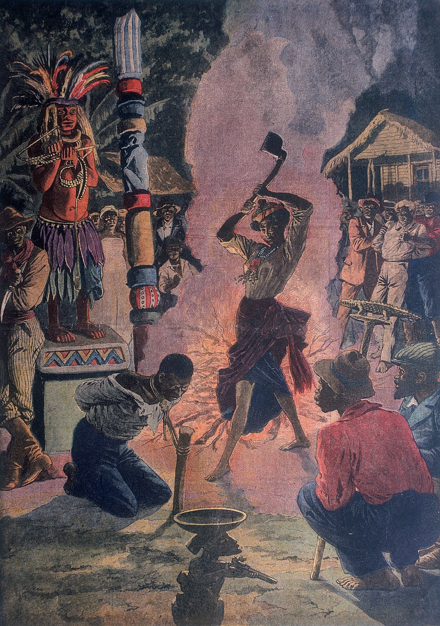 Ihmisuhri, Lafayette, Louisiana, USA, 1912 tekijältä Unbekannt