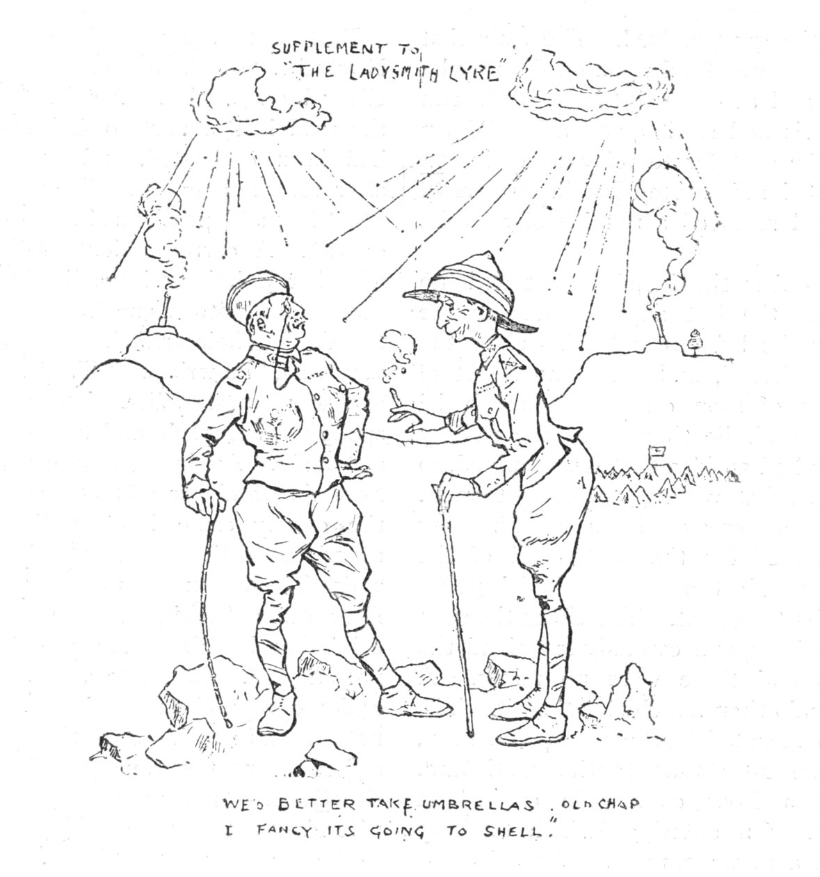 Huumoria piirityksestä, 1902 tekijältä Unbekannt