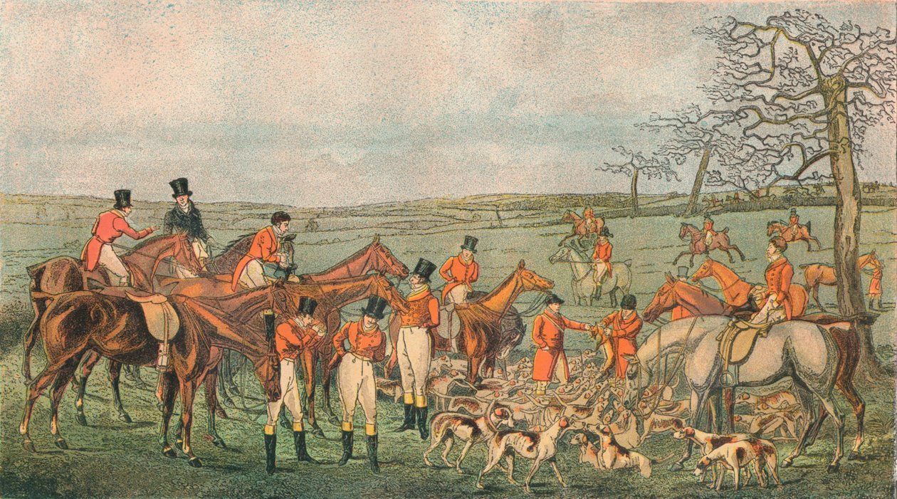Metsästys Leicestershiressä, 1827 - Kuolemassa, 1890. tekijältä Unbekannt