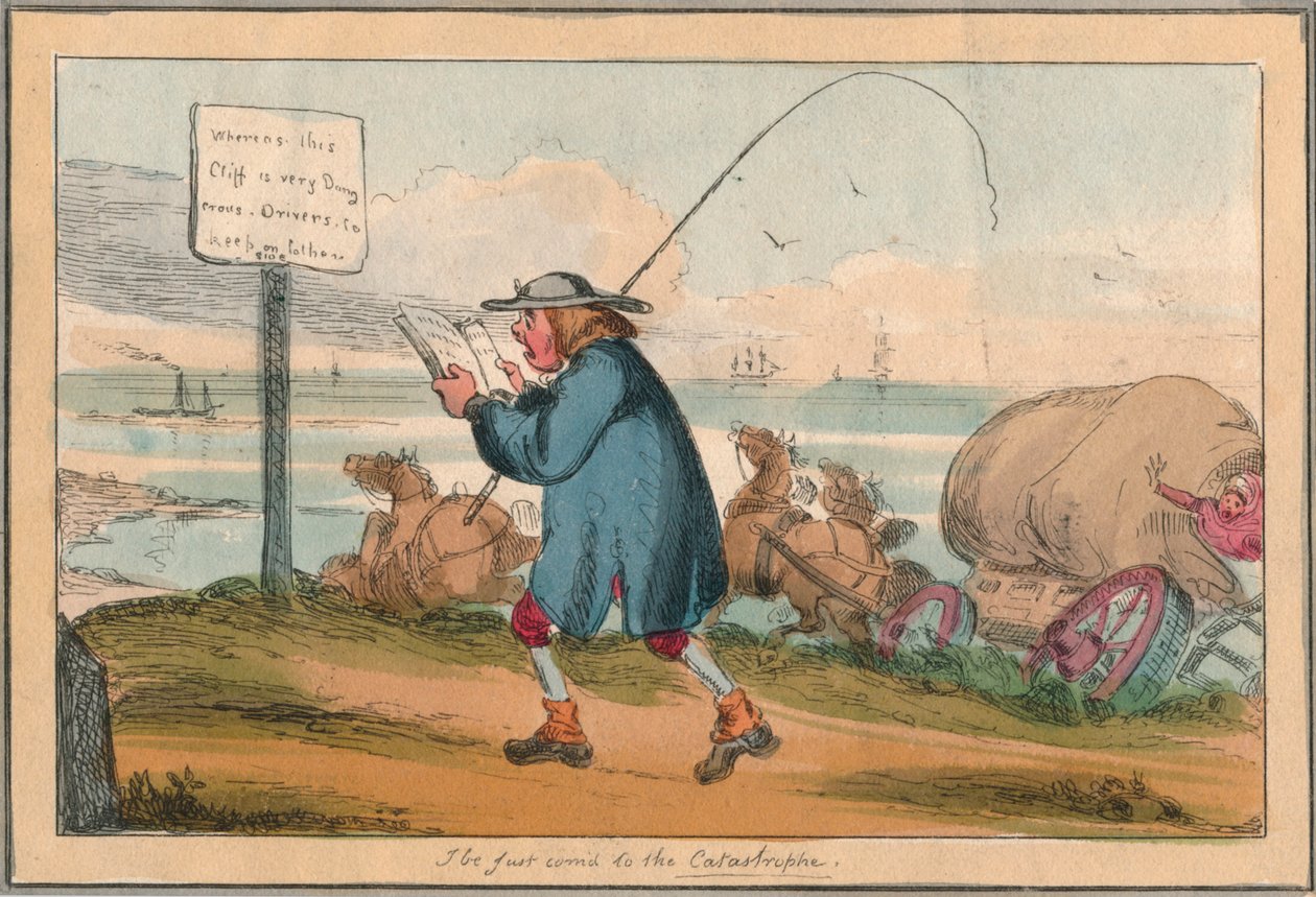 Tulen juuri katastrofiin, 1800-luvun alussa tekijältä Unbekannt