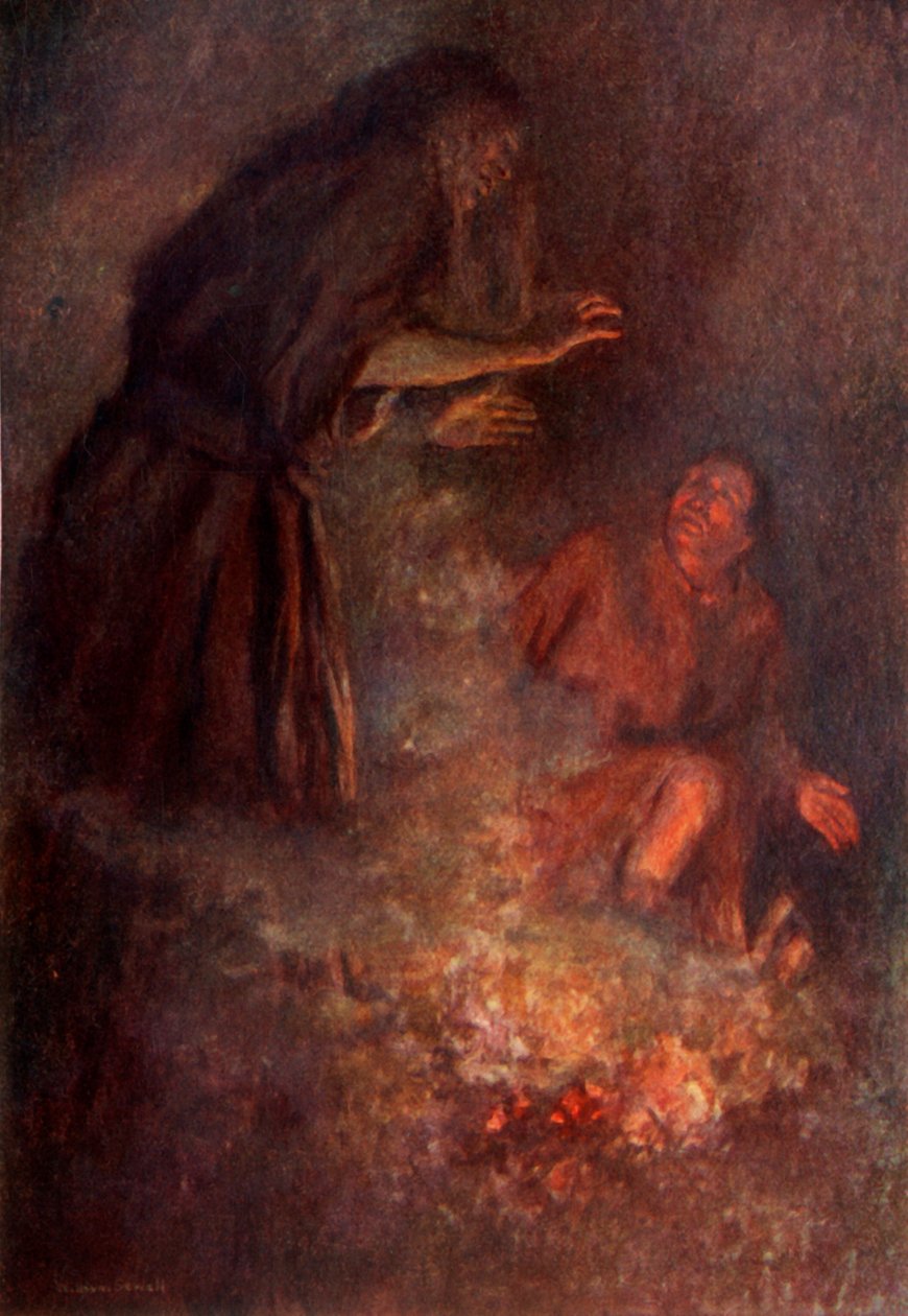 "Näin kuinka mustat hänen kasvonsa olivat ja vapisin kauhusta", 1917. tekijältä Unbekannt