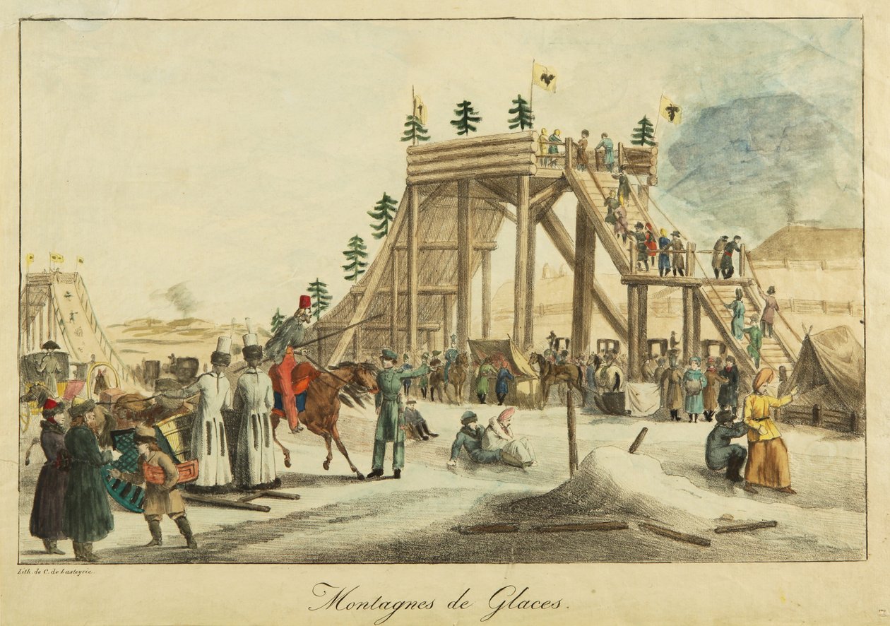 Jäävuoret, noin 1814 tekijältä Unbekannt
