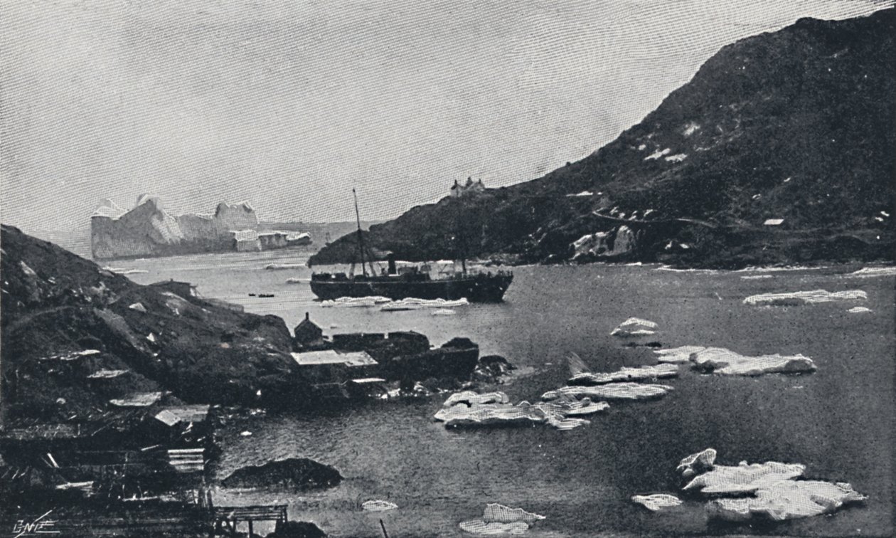 Jäävuoret St. Johns Harbourissa, 1924 tekijältä Unbekannt