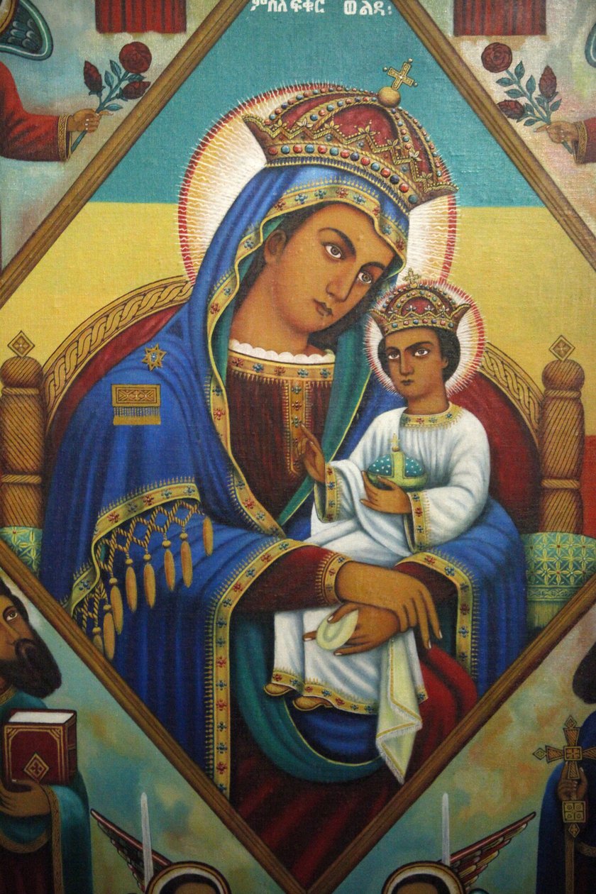 Ikoni Beta Maryam Mausoleumissa, Addis Abebassa, Etiopiassa tekijältä Unbekannt