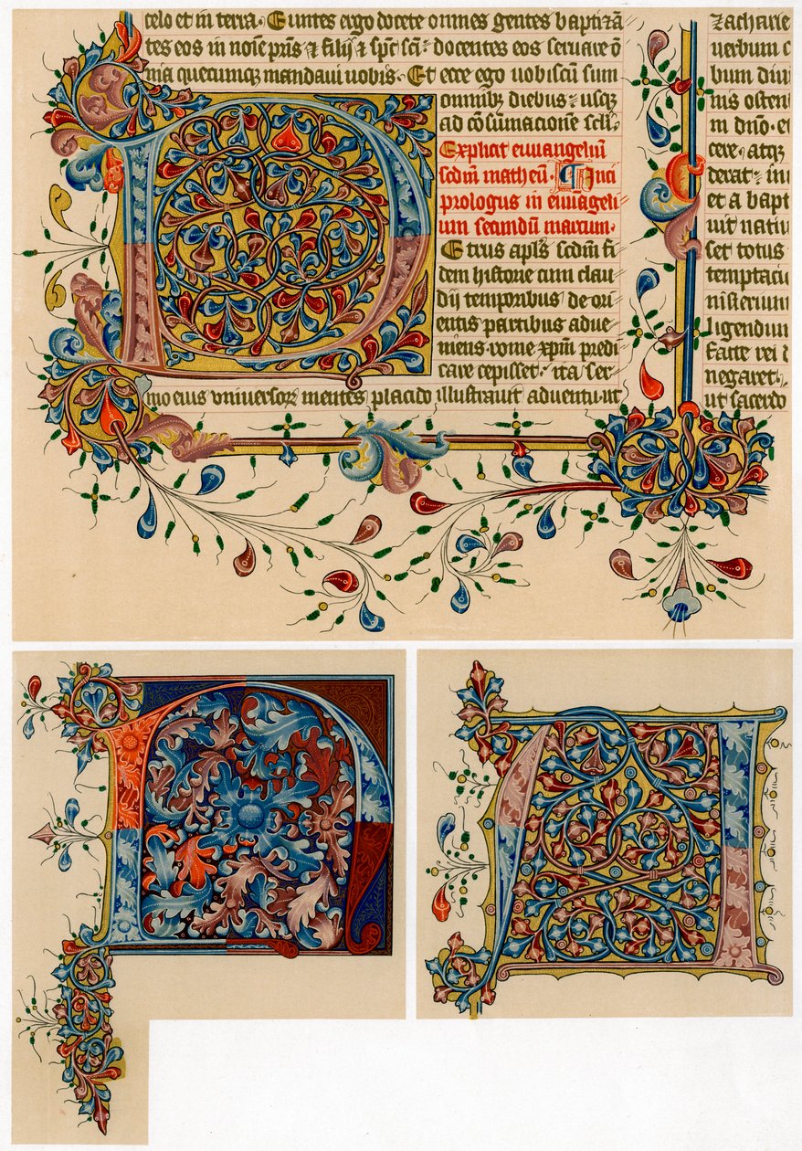 Valaistut alkukirjaimet, 1405-1415 tekijältä Unbekannt