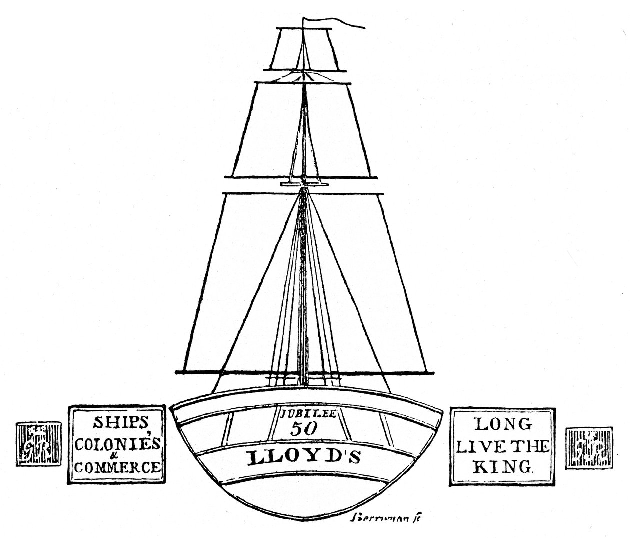 Valaistus Lloydsissa, 1809, 1928 tekijältä Unbekannt