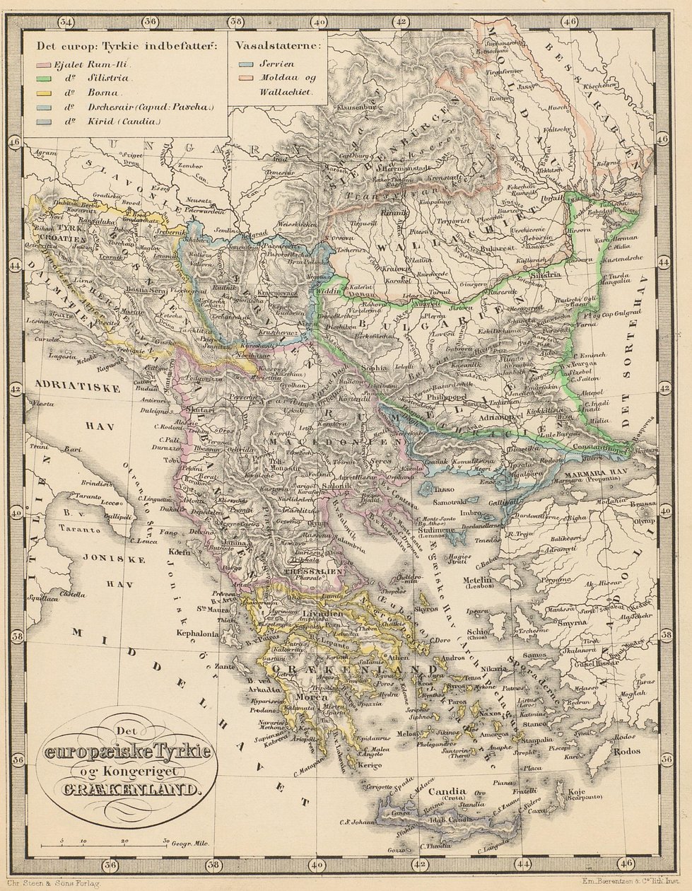 Kuvat haulla Atlas over the Jordens Dele of ukjent forfatter og utgitt av Chr. Steen & Søn (Kjøbenhavn, 1857) tekijältä Unbekannt