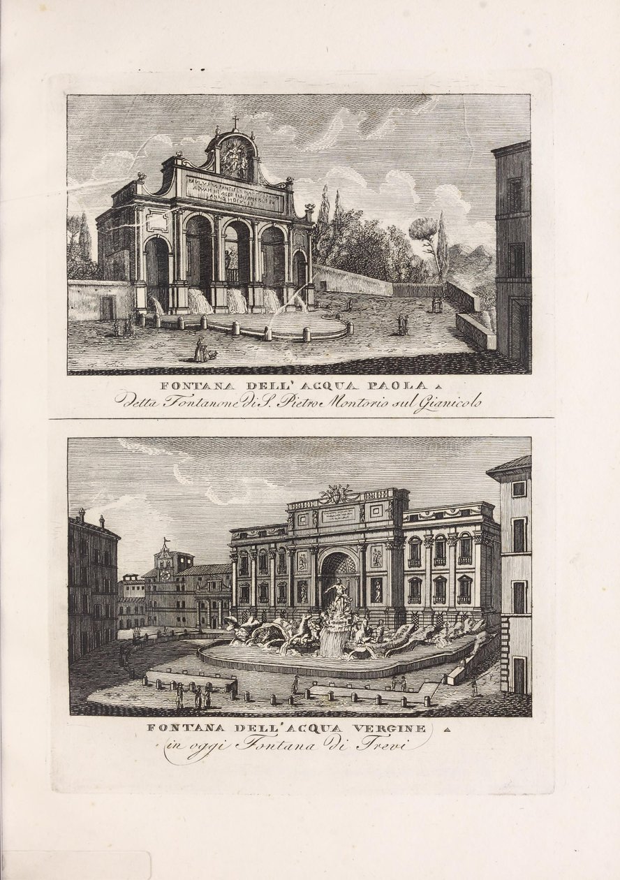 Kuvaa Raccolta di vedute antiche e moderne della città di Roma ja sue vicinanze av ukjent forfatter og utgitt av Presso Piale neg.e di stampe a S. Carlo al Corso (it, 1816) tekijältä Unbekannt
