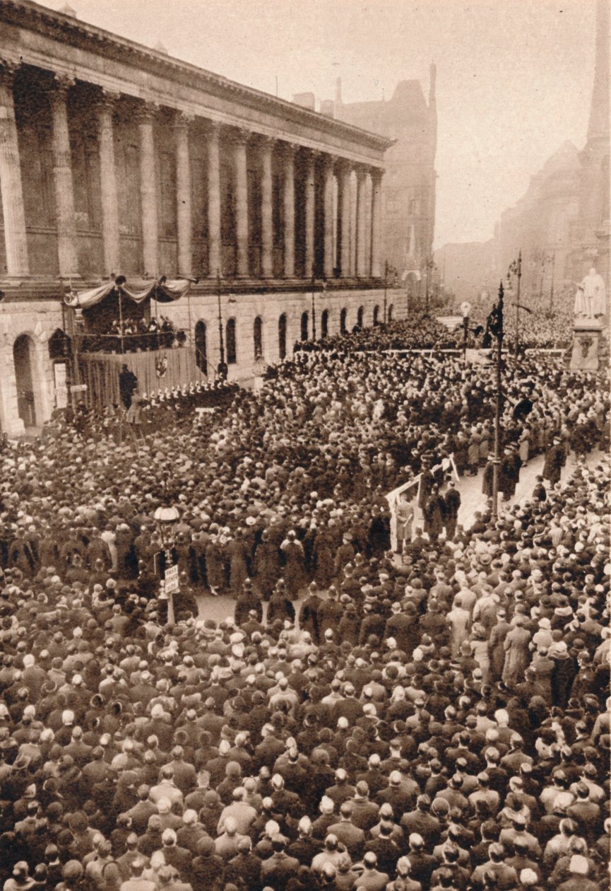 Birminghamissa: Kuningas Edward VIII. julistettiin Englannin toiseksi suurimmassa kaupungissa vuonna 1936 tekijältä Unbekannt