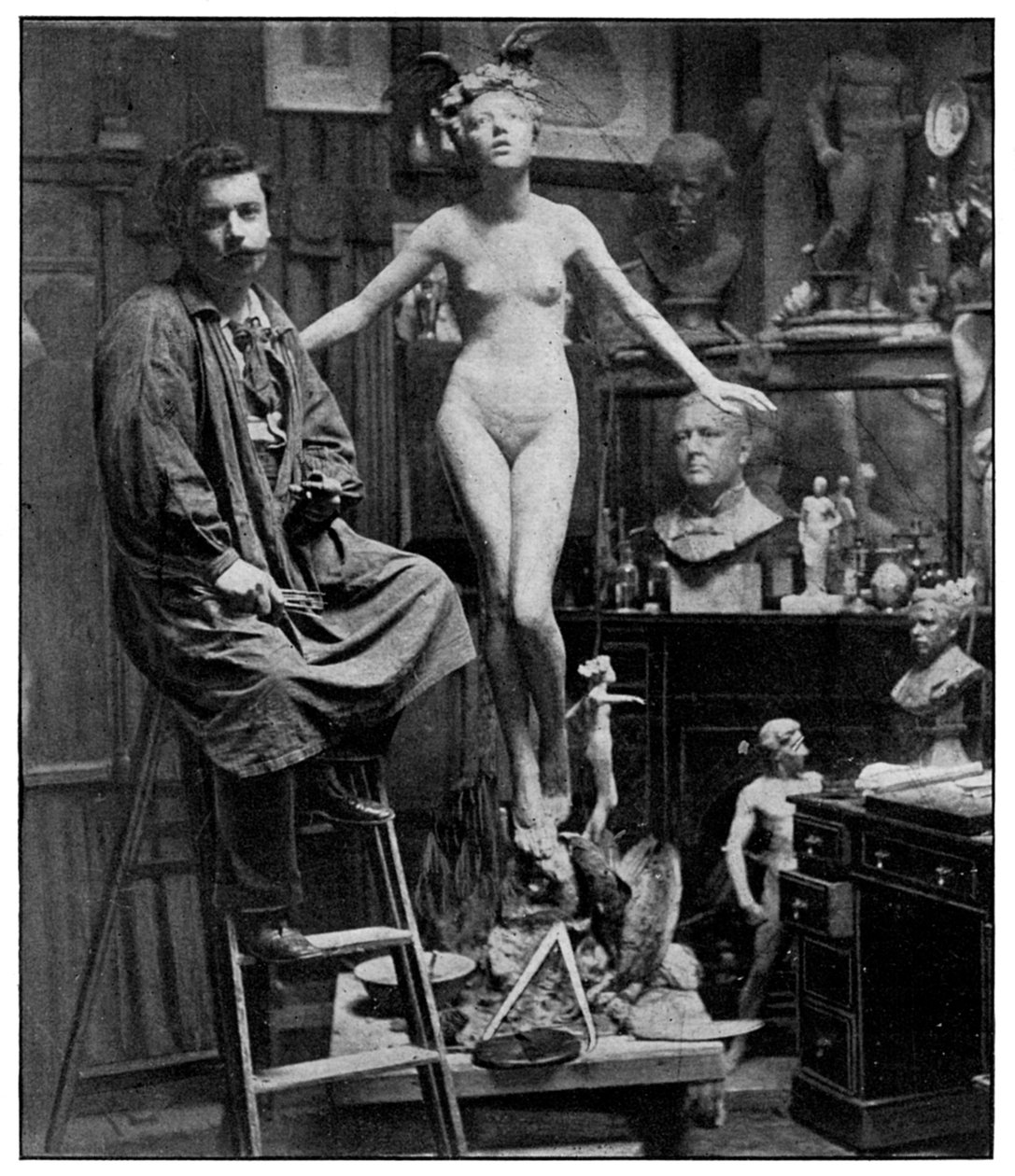 Mr Lucchesis Studiossa Lontoossa, 1899 tekijältä Unbekannt