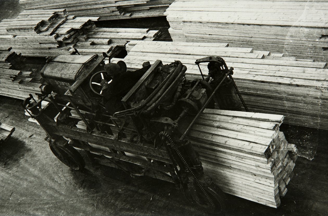 Puuntyöstötehtaalla, Venäjällä, 1950-luku tekijältä Unbekannt