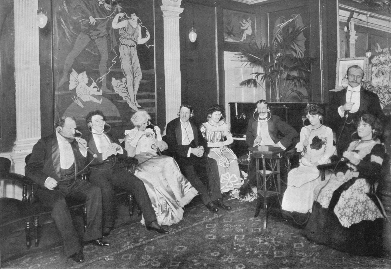 Electrophone Salonissa, Gerrard Street, Lontoo, c1903 1903 tekijältä Unbekannt