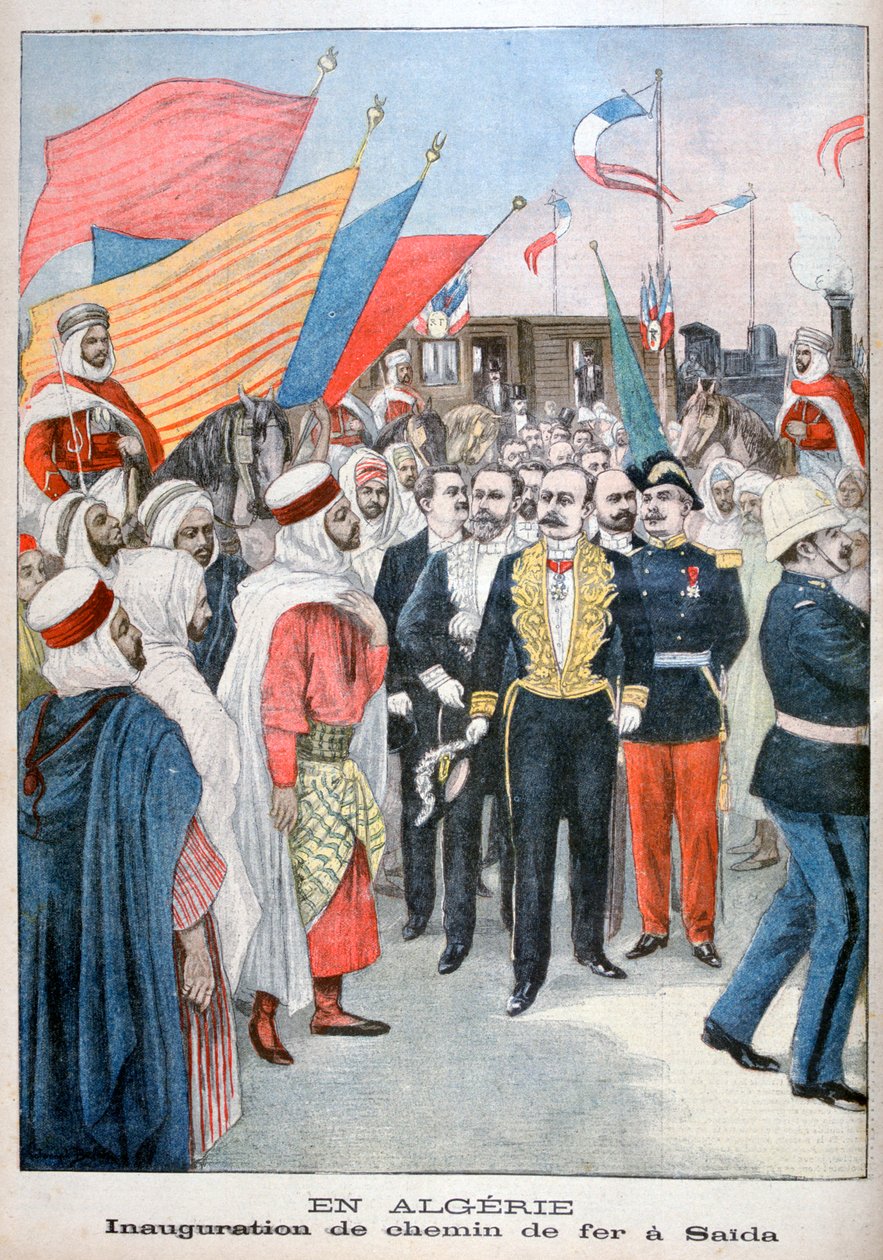 Rautatien avajaiset, Saida, Algeria, 1900 tekijältä Unbekannt