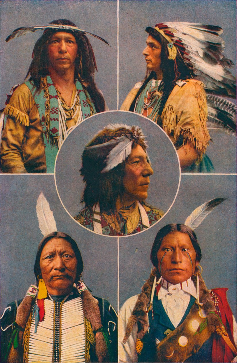 Pohjois-Amerikan intiaanityypit, 1909 tekijältä Unbekannt