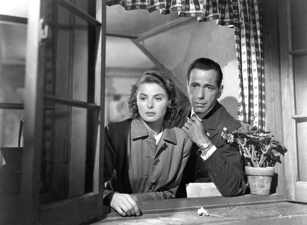 Ingrid Bergman ja Humphrey Bogart Cassablancassa, 1942 tekijältä Unbekannt