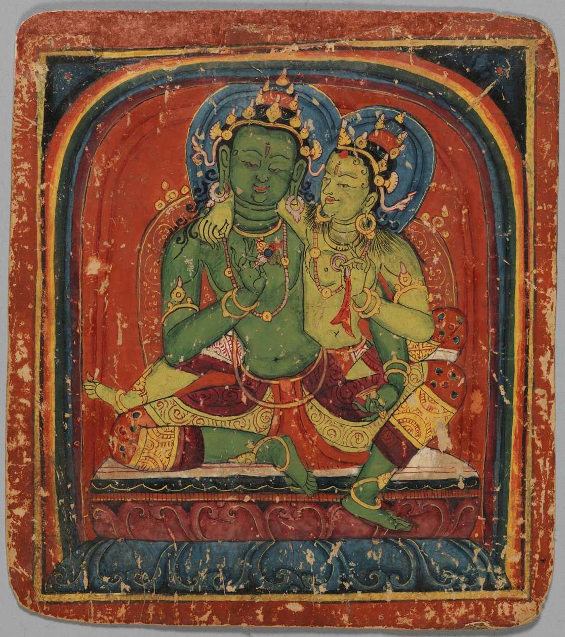 Vihkimiskortti Tsakalis: Vajrapani, 1400-luvun alku. tekijältä Unbekannt